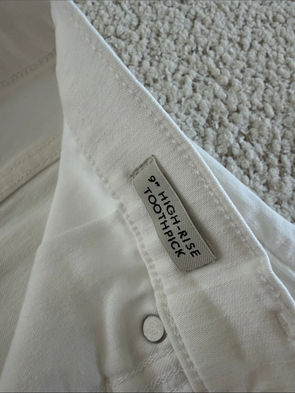 J. Crew White Skinny Jeans - Stretch Denim Slim Fit Toothpick